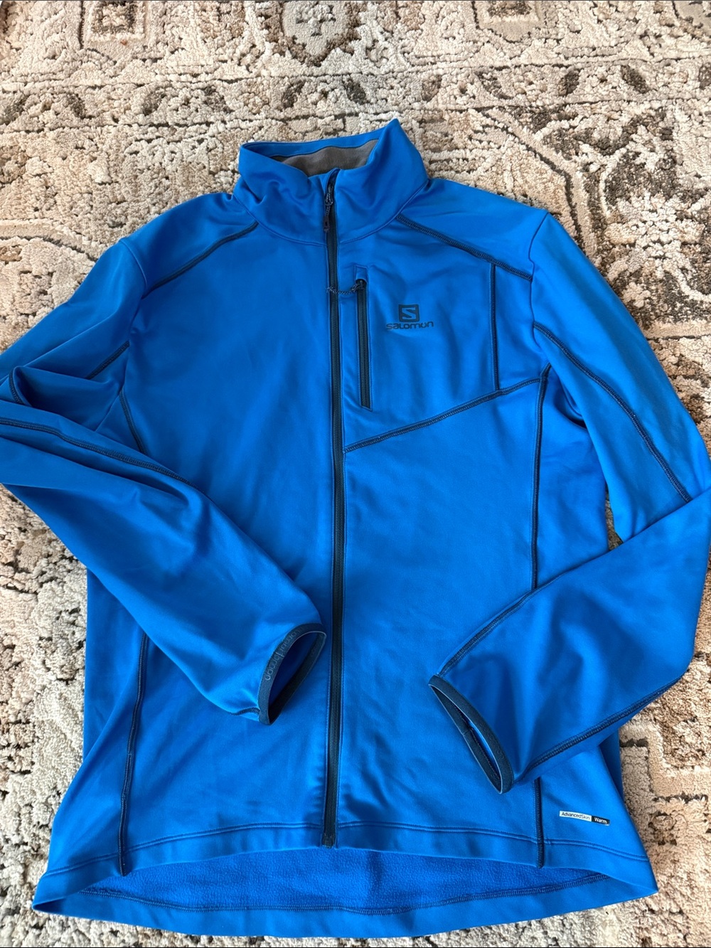 Salomon Electric Blue Full-Zip Softshell Jacket